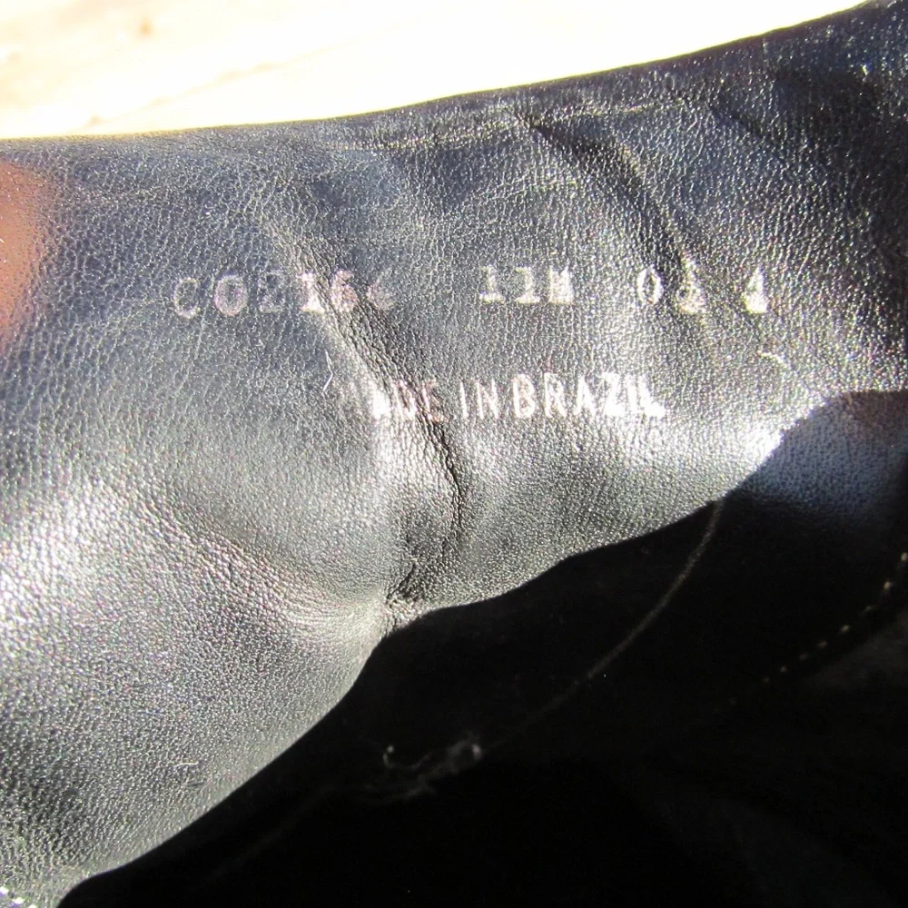 Cole Haan Country Black Brown Leather Vibram Sole Oxfords - Picture 2 of 7